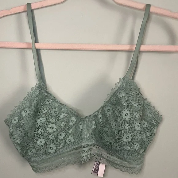 Victoria's Secret Soft-Mint Lacy Bralette - Picture 1 of 6